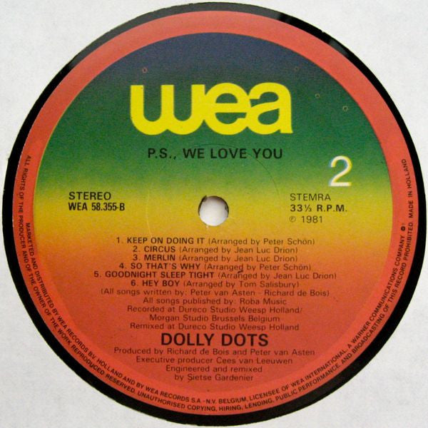 Dolly Dots - P.S. We Love You (LP) 51228 Vinyl LP Goede Staat