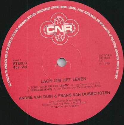 André van Duin & Frans van Dusschoten - Hoogtepunten Uit De TV-Revue Lach Om Het Leven (LP) 49810 Vinyl LP Goede Staat