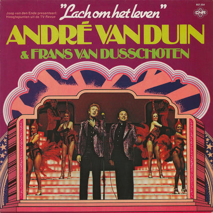 André van Duin & Frans van Dusschoten - Hoogtepunten Uit De TV-Revue Lach Om Het Leven (LP) 49810 Vinyl LP Goede Staat