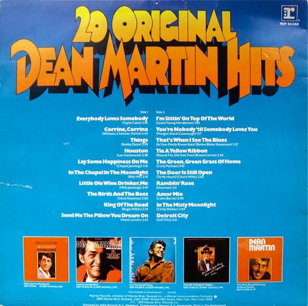 Dean Martin - 20 Original Dean Martin Hits (LP) 51190 Vinyl LP Goede Staat