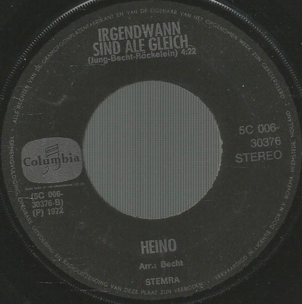 Heino - Blau Blüht Der Enzian 39152 Vinyl Singles Goede Staat