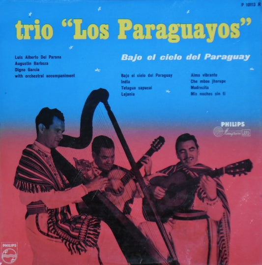 Trio Los Paraguayos - Bajo El Cielo Del Paraguay (10") 50498 Vinyl LP 10" Goede Staat