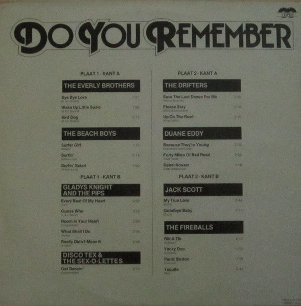 Various - Do You Remember (LP) 50461 Vinyl LP Dubbel Goede Staat