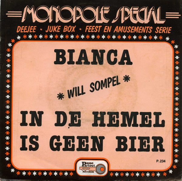 Will Sompel - Bianca 37112 Vinyl Singles Goede Staat