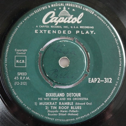 Pee Wee Hunt And His Orchestra - Dixieland Detour Part 2 (EP) 33459 Vinyl Singles EP Goede Staat