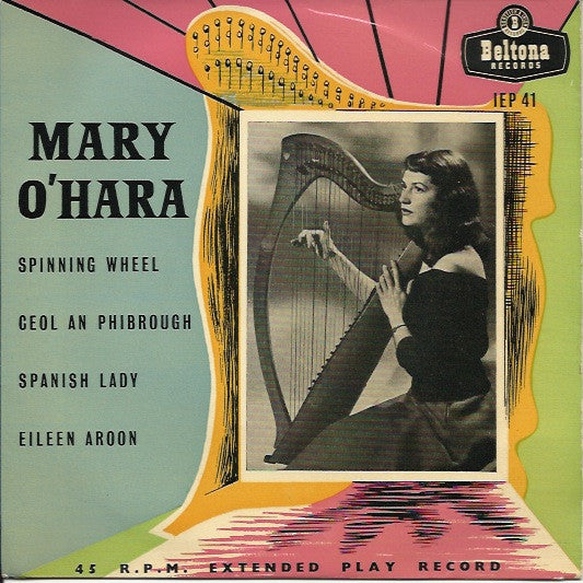 Mary O'Hara - Singing To Her Own Harp Accompaniment (EP) 19854 Vinyl Singles EP Goede Staat