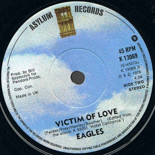 Eagles - New Kid In Town 38467 Vinyl Singles Goede Staat