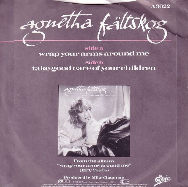 Agnetha Fältskog - Wrap Your Arms Around Me 19523 Vinyl Singles B-Keus (B)