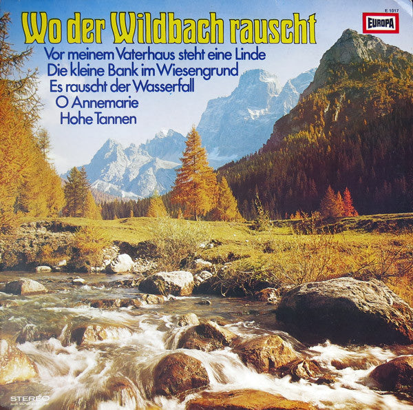 Various - Wo Der Wildbach Rauscht (LP) 50314 Vinyl LP Goede Staat