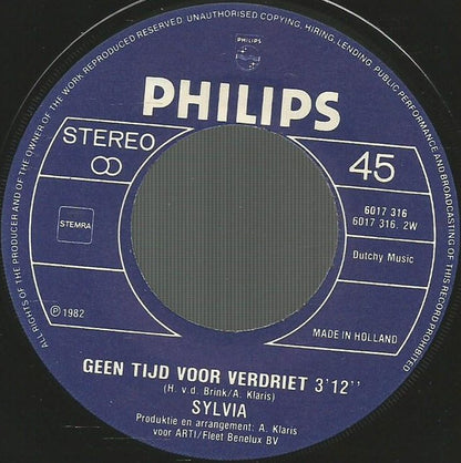 Sylvia - De Jongen Met De Mondharmonika 39219 Vinyl Singles Goede Staat