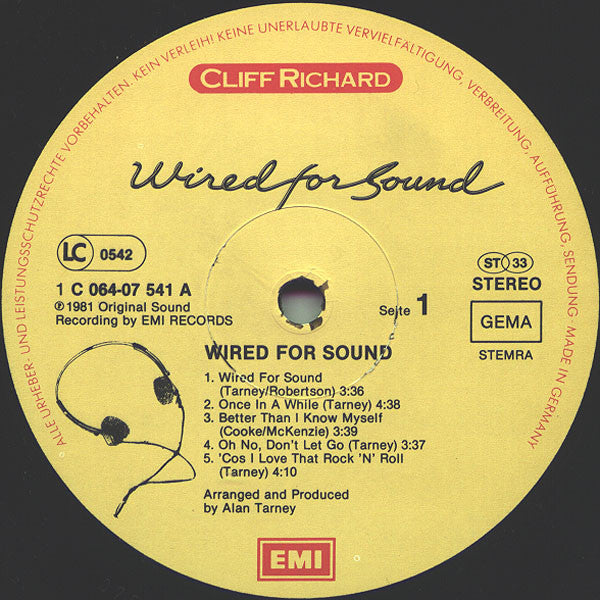 Cliff Richard - Wired For Sound (LP) 51221 Vinyl LP Goede Staat