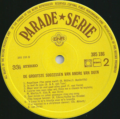 André van Duin - De Grootste Successen Van André Van Duin (LP) 46633 Vinyl LP Goede Staat