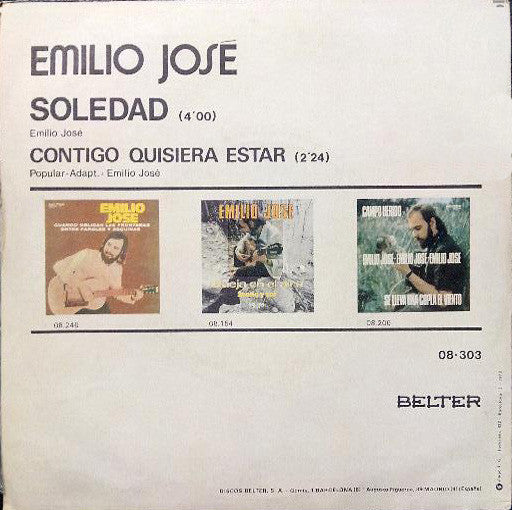 Emilio José - Soledad 35560 Vinyl Singles Goede Staat