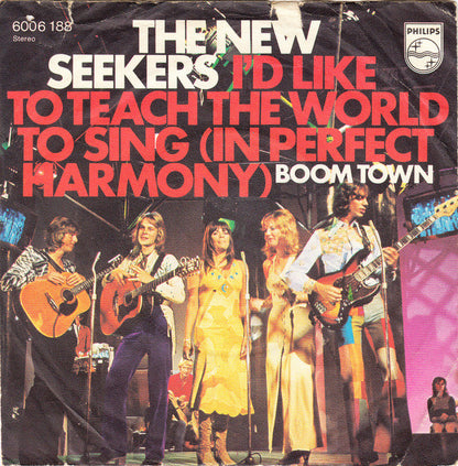 New Seekers - I'd Like To Teach The World To Sing (In Perfect Harmony) Vinyl Singles Goede Staat