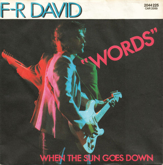 F.R. David - Words 38259 Vinyl Singles Goede Staat