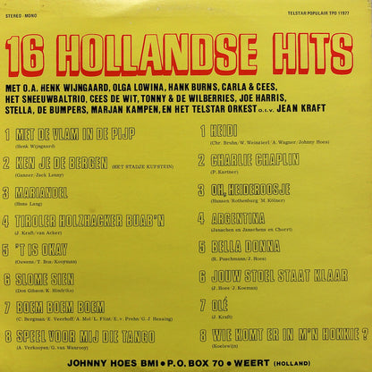 Various - 16 Hollandse Hits (LP) Vinyl LP Goede Staat