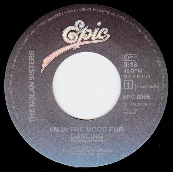 Nolans - I'm In Mood For Dancing 39260 Vinyl Singles Goede Staat