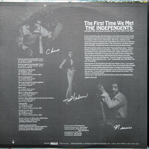 Independents ‎- The First Time We Met (LP) 48262 (B) Vinyl LP Goede Staat