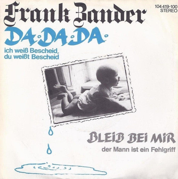 Frank Zander – Da Da Da Ich Weiß Bescheid, Du Weißt Bescheid 36111 Vinyl Singles B-Keus (B)