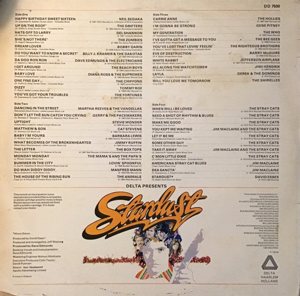 Various - Delta Presents 44 Original Hits From The Soundtrack Of The Film Stardust (LP) 50273 Vinyl LP Dubbel Goede Staat