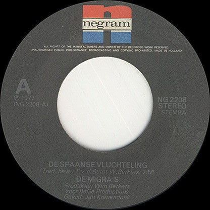 Migra's - De Spaanse Vluchteling 37803 Vinyl Singles Goede Staat