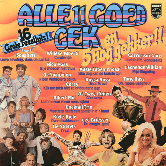 Various - Alle 11 Goed Gek! En 5 Nóg Gekker! (LP) 42479 Vinyl LP Goede Staat