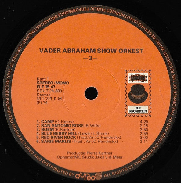 Vader Abraham Show Orkest - Vader Abraham Show Orkest 3 (LP) 49186 Vinyl LP Goede Staat