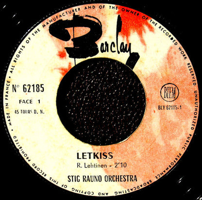 Stig Rauno - Letkiss 40112 Vinyl Singles Goede Staat