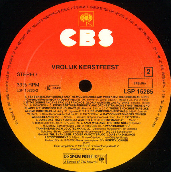 Various - Vrolijk Kerstfeest (LP) Vinyl LP Goede Staat