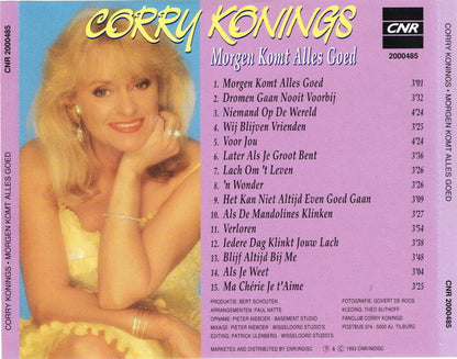 Corry Konings - Morgen Komt Alles Goed (CD) Compact Disc Goede Staat