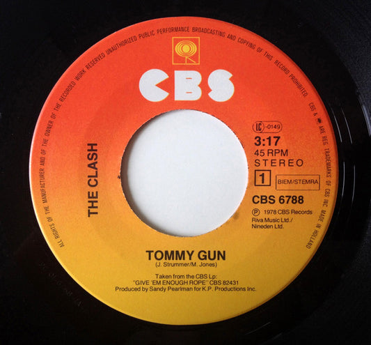 Clash - Tommy Gun 38734 Vinyl Singles Goede Staat