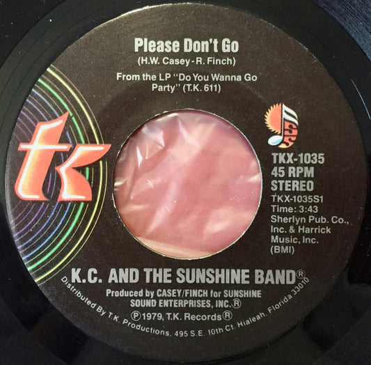 KC & The Sunshine Band - Please Don't Go 39266 Vinyl Singles Goede Staat