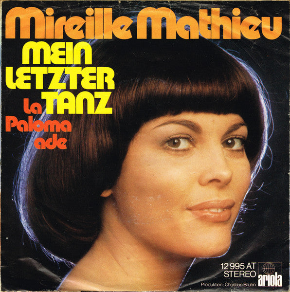 Mireille Mathieu - La Paloma Ade 19235 Vinyl Singles Goede Staat ++