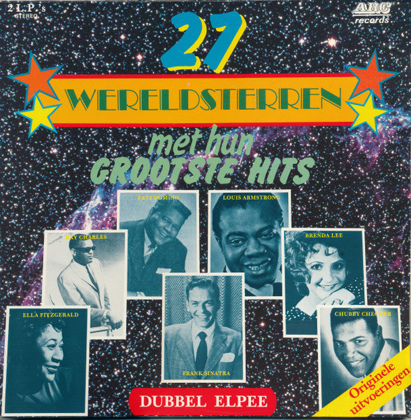 Various - 27 Wereldsterren Met Hun Grootste Hits (LP) 51417 Vinyl LP Dubbel Goede Staat