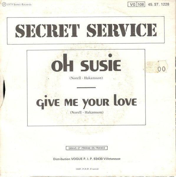 Secret Service - Oh Susie Vinyl Singles Goede Staat