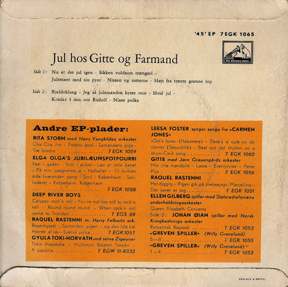 Gitte Og Farmand - Jul Hos Gitte Og Farmand 18634 Vinyl Singles Goede Staat