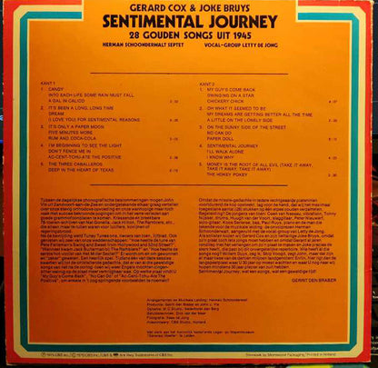 Gerard Cox & Joke Bruijs - Sentimental Journey - 28 Gouden Songs Uit 1945 (LP) 50428 Vinyl LP Goede Staat