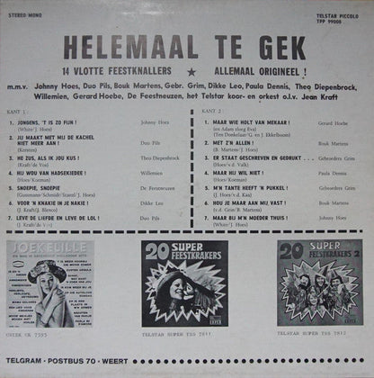 Various - Helemaal Te Gek! (LP) 51150 (B) Vinyl LP Goede Staat