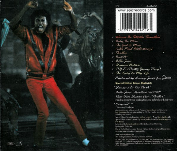 Michael Jackson - Thriller (CD) Compact Disc Goede Staat