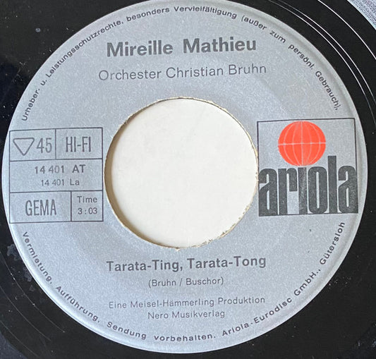 Mireille Mathieu - Tarata-Ting, Tarata-Tong 36296 Vinyl Singles B-Keus (B)