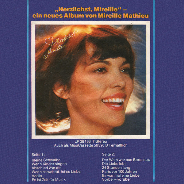 Mireille Mathieu - Kleine Schwalbe (Für Die Heimkehr Ist Es Nie Zu Spät) Vinyl Singles Goede Staat