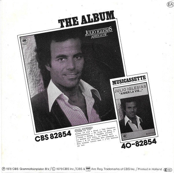 Julio Iglesias - Aimer La Vie 37612 Vinyl Singles Goede Staat