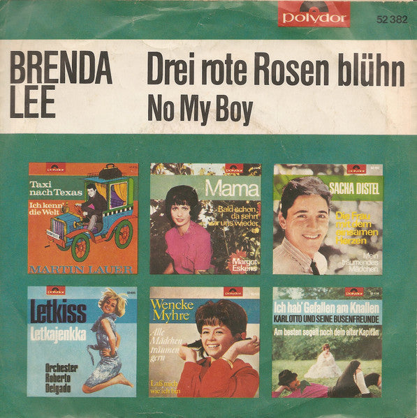 Brenda Lee - Drei Rote Rosen Blühn 34968 Vinyl Singles Goede Staat