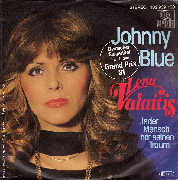 Lena Valaitis - Johnny Blue 37286 Vinyl Singles Goede Staat