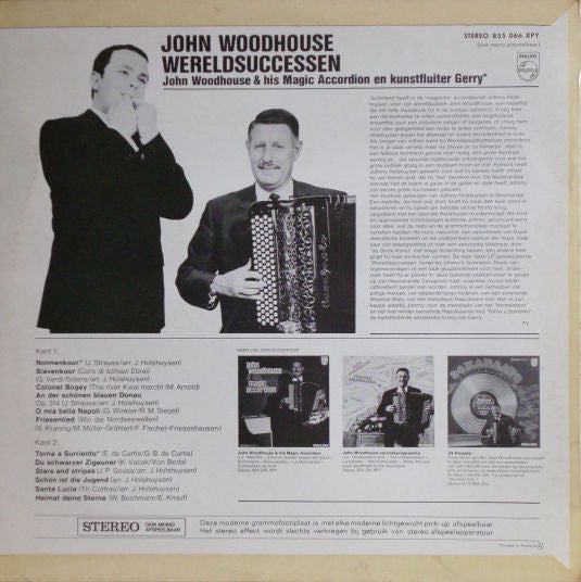 John Woodhouse En Kunstfluiter Gerry - John Woodhouse Wereldsuccessen (LP) 40770 Vinyl LP Goede Staat