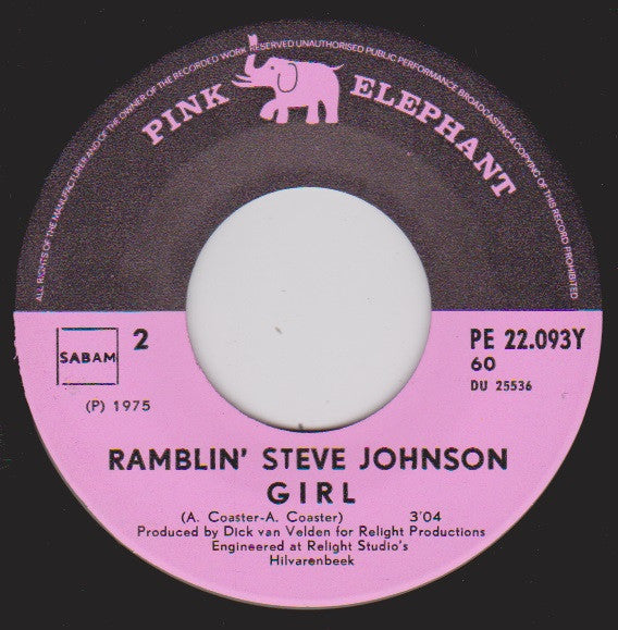 Ramblin' Steve Johnson - Ma Cherie 39242 Vinyl Singles Goede Staat