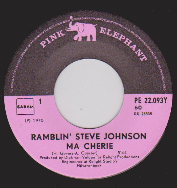 Ramblin' Steve Johnson - Ma Cherie 39242 Vinyl Singles Goede Staat