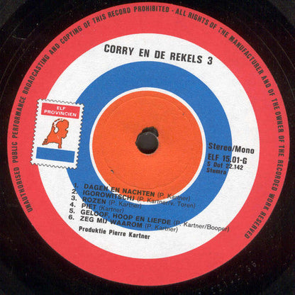 Corry En De Rekels - Corry En De Rekels 3 (LP) 50557 Vinyl LP Goede Staat