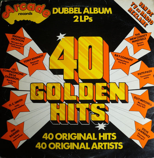 Various - 40 Golden Hits (LP) 45357 Vinyl LP Goede Staat