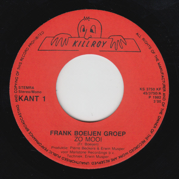 Frank Boeijen Groep - Zo Mooi 34351 Vinyl Singles Goede Staat